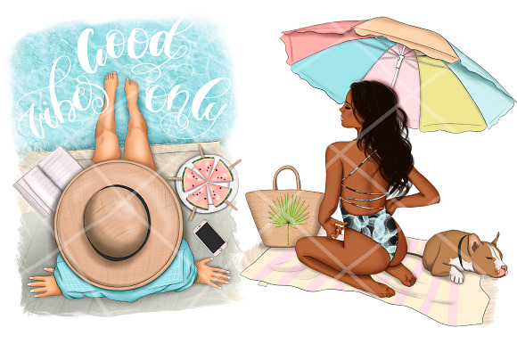 Best summer Ever Clipart & Patterns in Illustrations - product preview 4