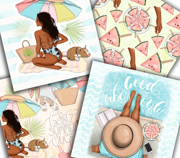 Best summer Ever Clipart & Patterns in Illustrations - product preview 10