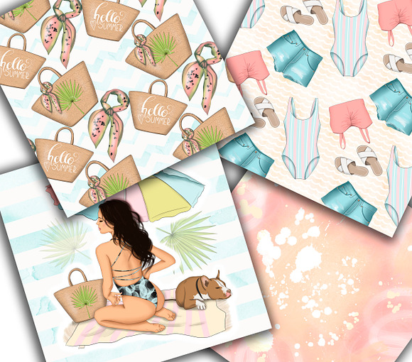 Best summer Ever Clipart & Patterns in Illustrations - product preview 11