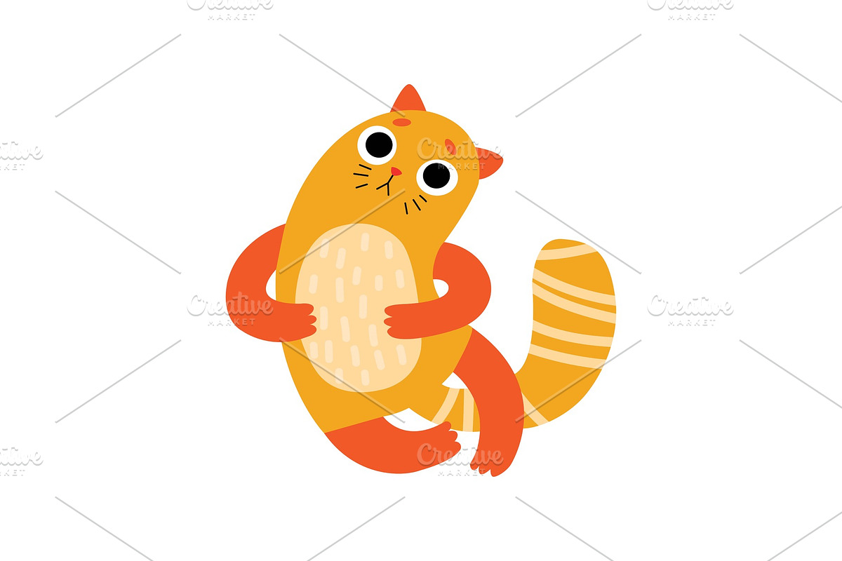 Cute Sad Cat, Funny Animal Pet in Illustrations - product preview 8
