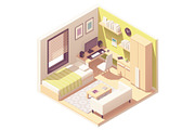 Vector teenager or student room