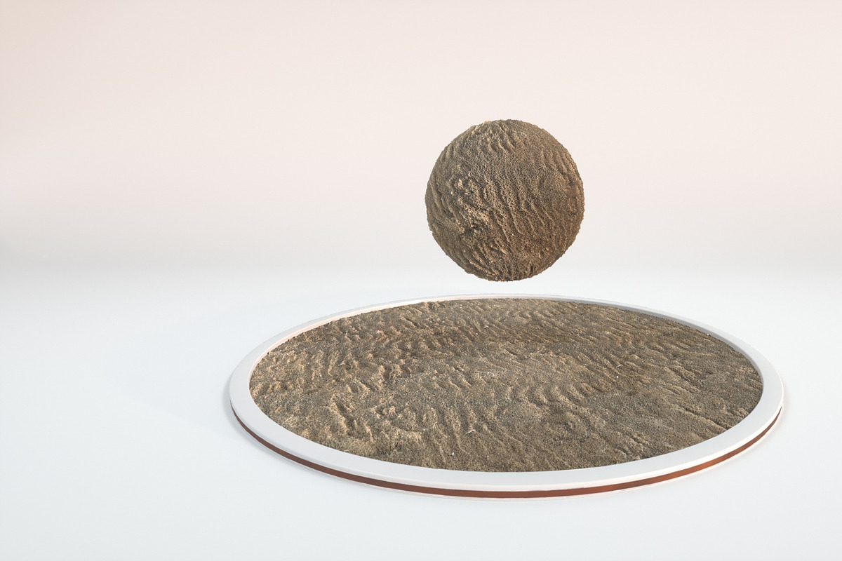 4 Seamless Beach Sand Textures in Organic - product preview 8