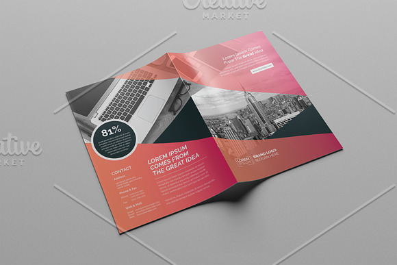 4pages Corporate Brochure in Brochure Templates - product preview 1