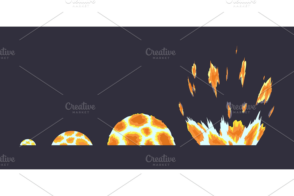 Cartoon explosion effect in Illustrations - product preview 8
