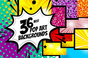 36 SET Best POP ART background