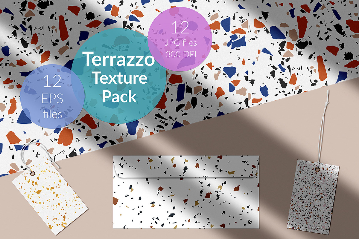 Terrazzo Tile Textures in Graphics - product preview 8