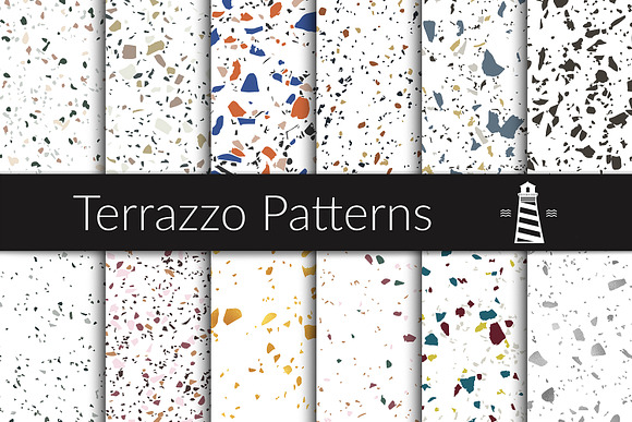 Terrazzo Tile Textures in Graphics - product preview 1