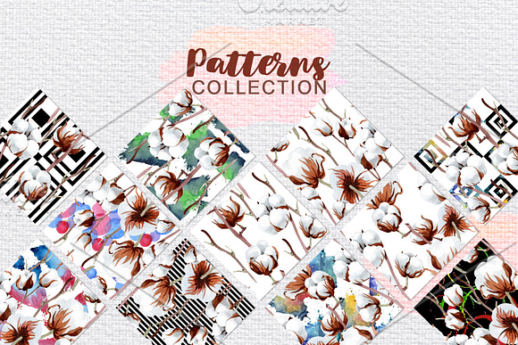  Cotton Watercolor png in Illustrations - product preview 4