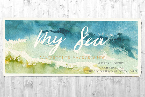 My Sea Watercolor Backgrounds