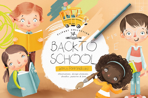 Back to School Clipart Collection