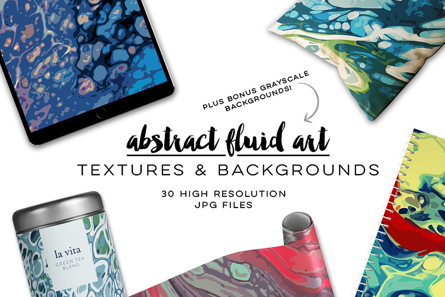 Abstract Fluid Art Textures
