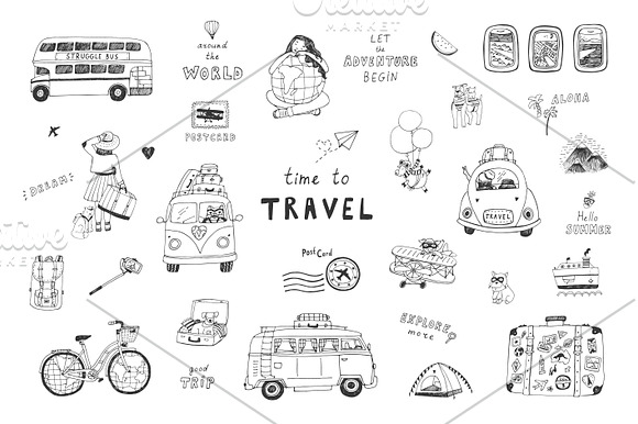 Time to Travel in Illustrations - product preview 1