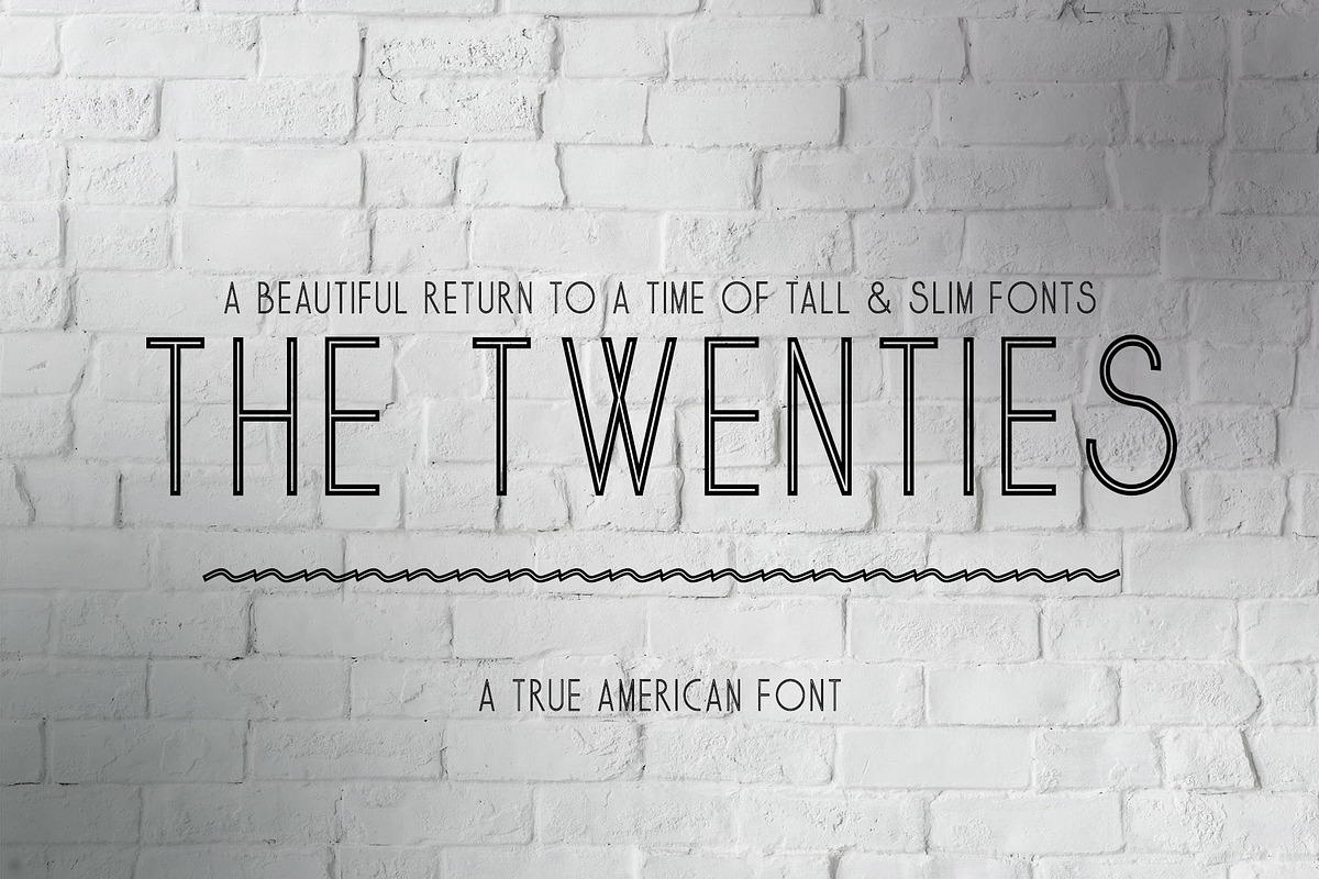 The Twenties - A True American Font in Sans-Serif Fonts - product preview 8