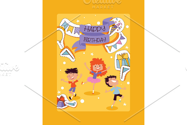 Birthday party pattern vector