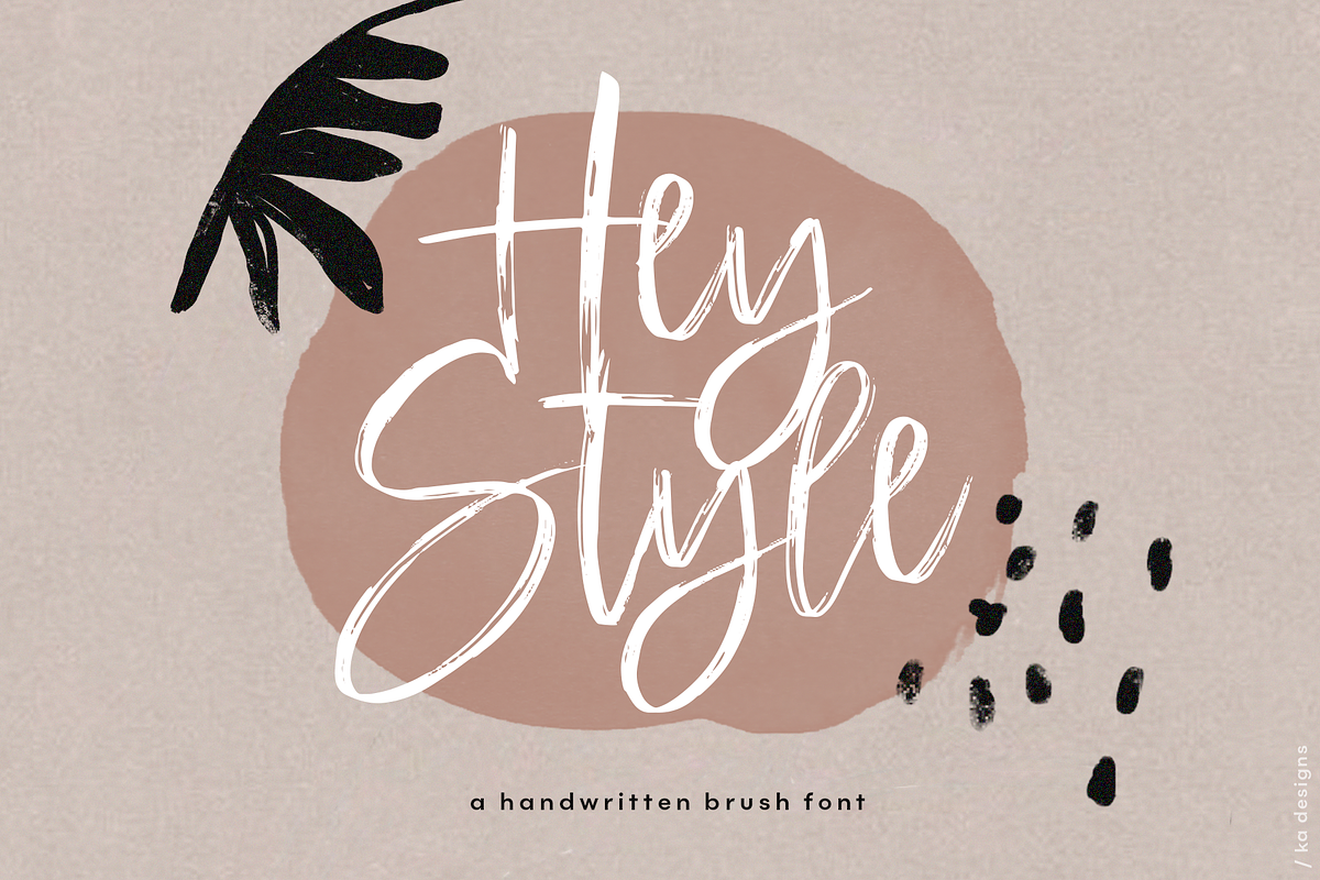 Hey Style - Handwritten Brush Font in Script Fonts - product preview 8