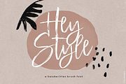 Hey Style - Handwritten Brush Font