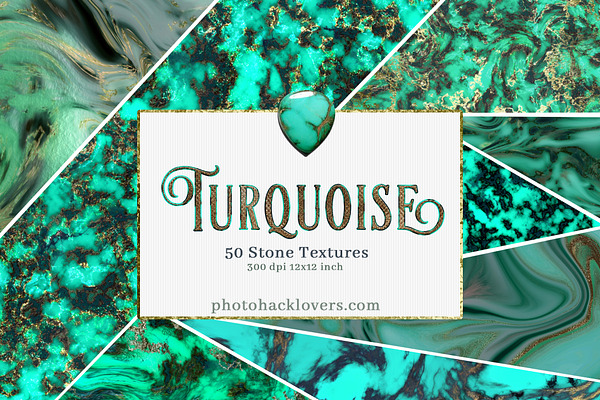 50 Turquoise  Textures