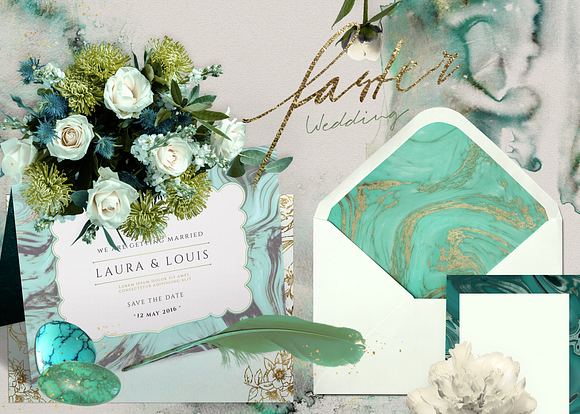 50 Turquoise  Textures in Textures - product preview 2