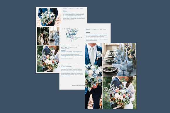 Canva Wedding Welcome Template in Brochure Templates - product preview 2