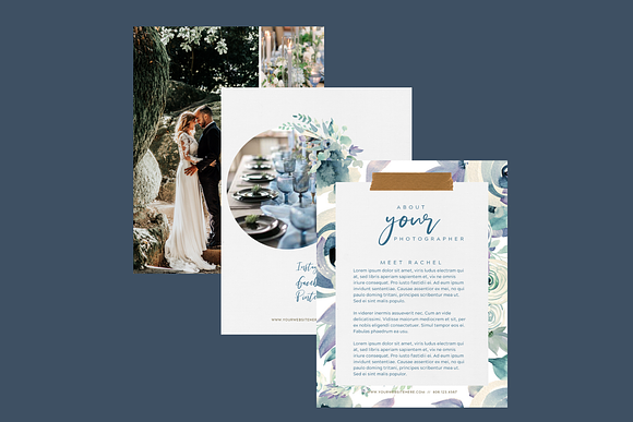 Canva Wedding Welcome Template in Brochure Templates - product preview 3