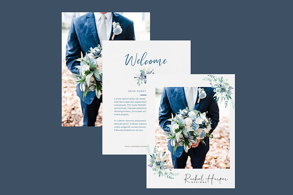 Canva Wedding Welcome Template in Brochure Templates - product preview 6