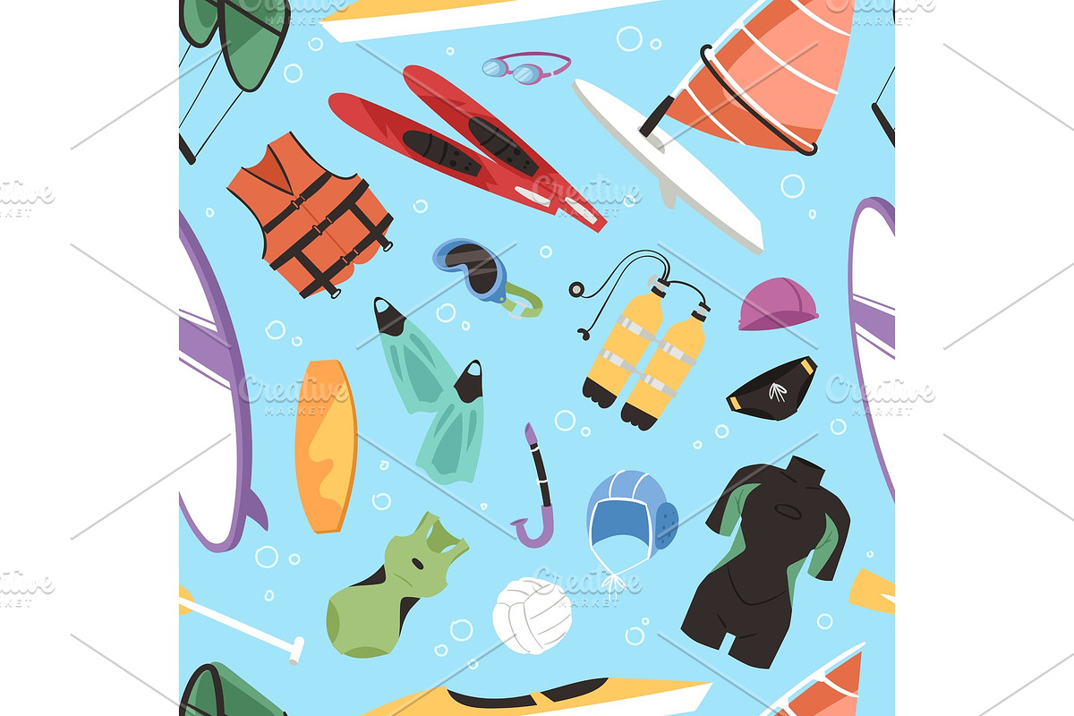 Kite boarding fun ocean extreme in Illustrations - product preview 8