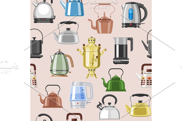 Teapot and kettle vector teakettle