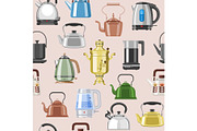 Teapot and kettle vector teakettle