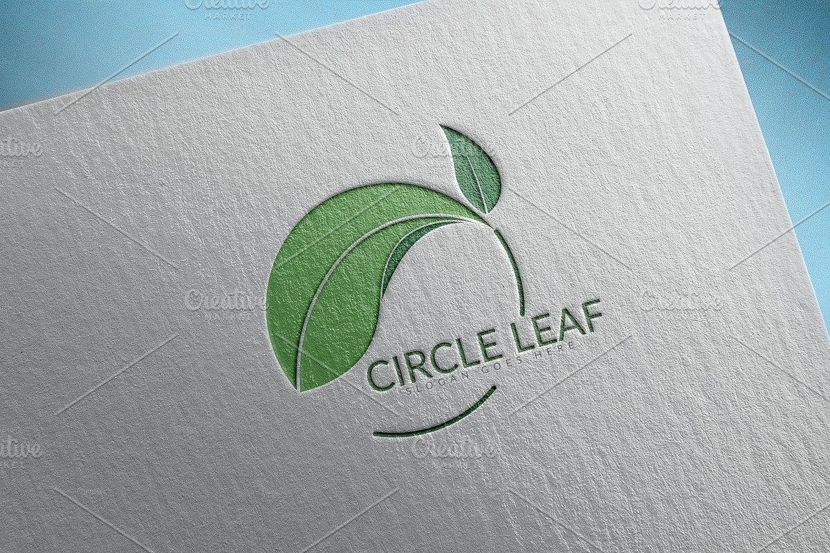 Circle Leaf Logo in Logo Templates - product preview 8