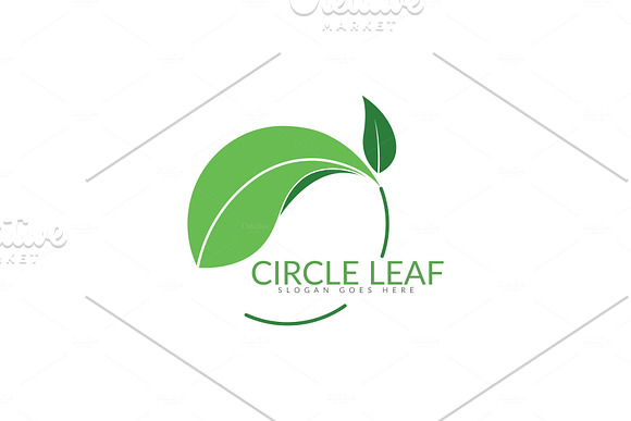 Circle Leaf Logo in Logo Templates - product preview 1