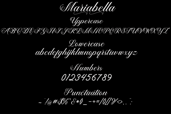 Mariabella/Millenial in Script Fonts - product preview 7