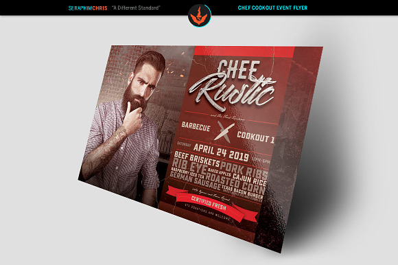 Chef Cookout Flyer Template in Flyer Templates - product preview 1