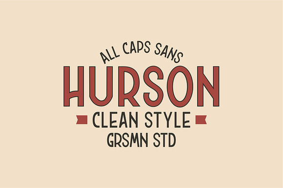 HURSON SANS - Clean Version in Sans-Serif Fonts - product preview 5