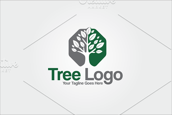 Tree Octagon Logo in Logo Templates - product preview 2