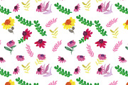 watercolor floral pattern