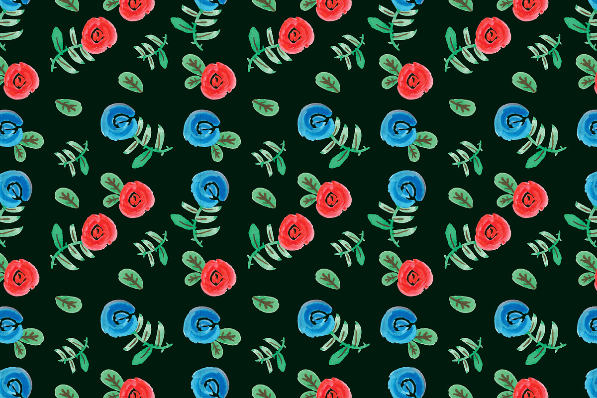 roses pattern in Patterns - product preview 8