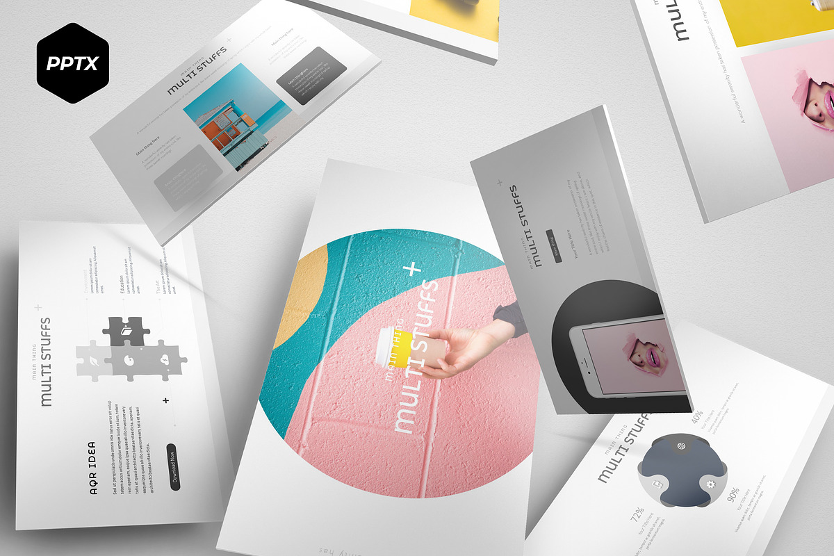 Multi - Powerpoint Template in PowerPoint Templates - product preview 8