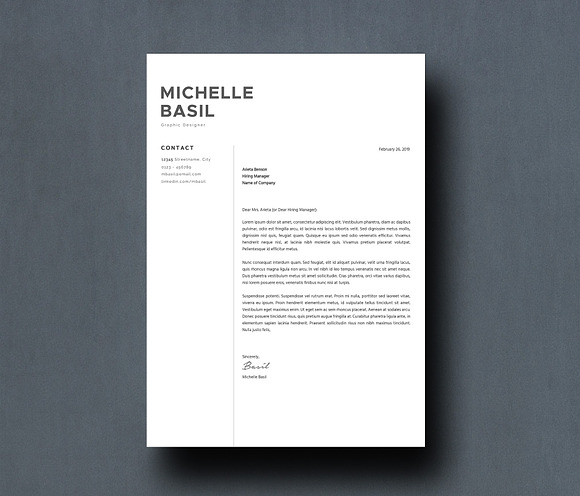Resume Template CV in Letter Templates - product preview 2