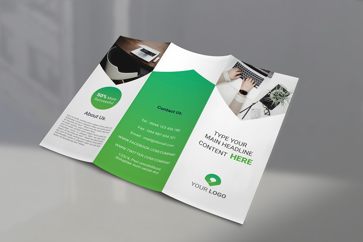 Business Tri-Fold Brochure in Brochure Templates - product preview 8