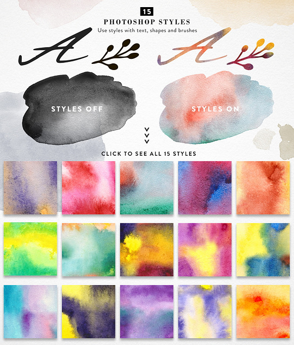 Abstract Watercolor - PS Brushes in Photoshop Brushes - product preview 3