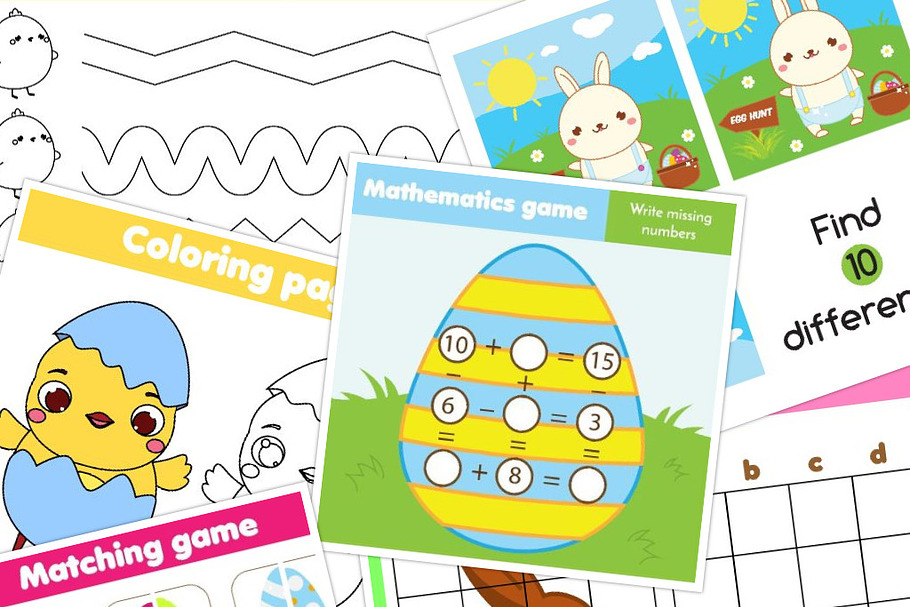 Easter kids activity Education games
