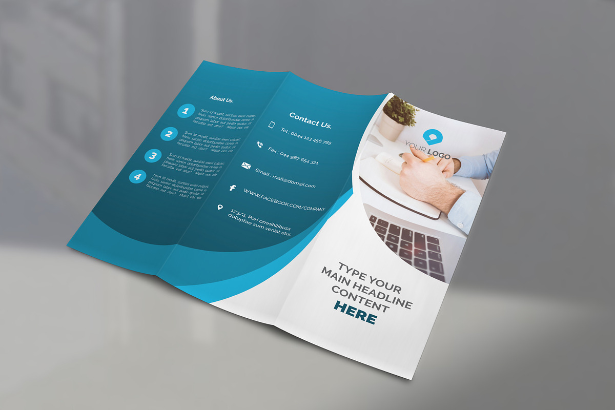 Business Tri-Fold Brochure in Brochure Templates - product preview 8