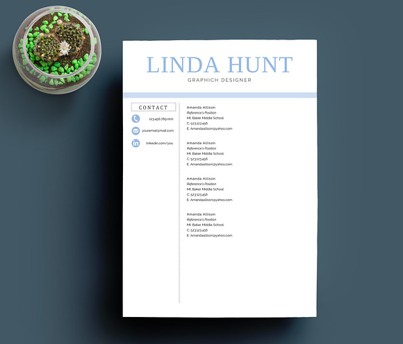 Professional Resume Template in Resume Templates - product preview 5