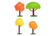Set of Colorful Trees with Red Green