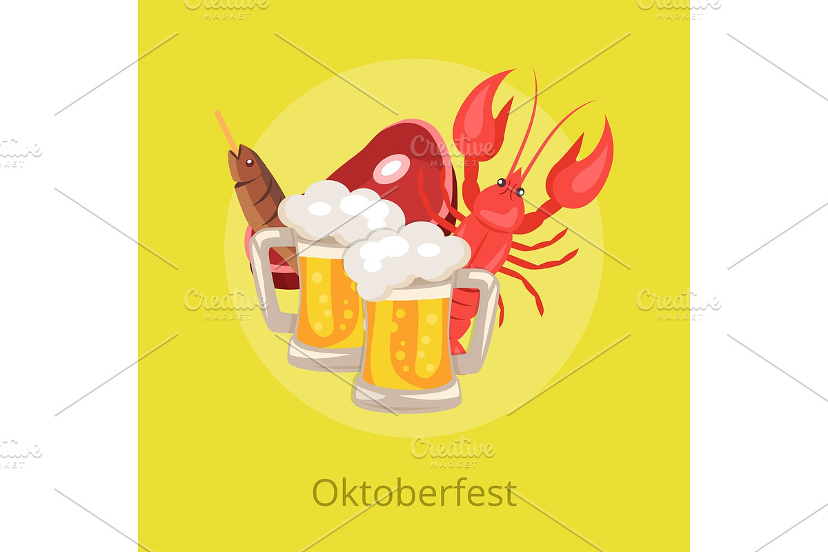 Oktoberfest Vector Illustration Food in Illustrations - product preview 8