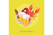 Oktoberfest Vector Illustration Food
