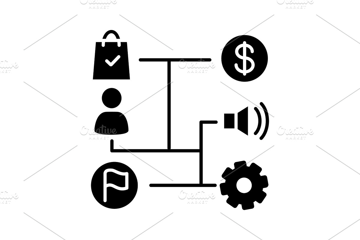 Business plan glyph icon in Icons - product preview 8