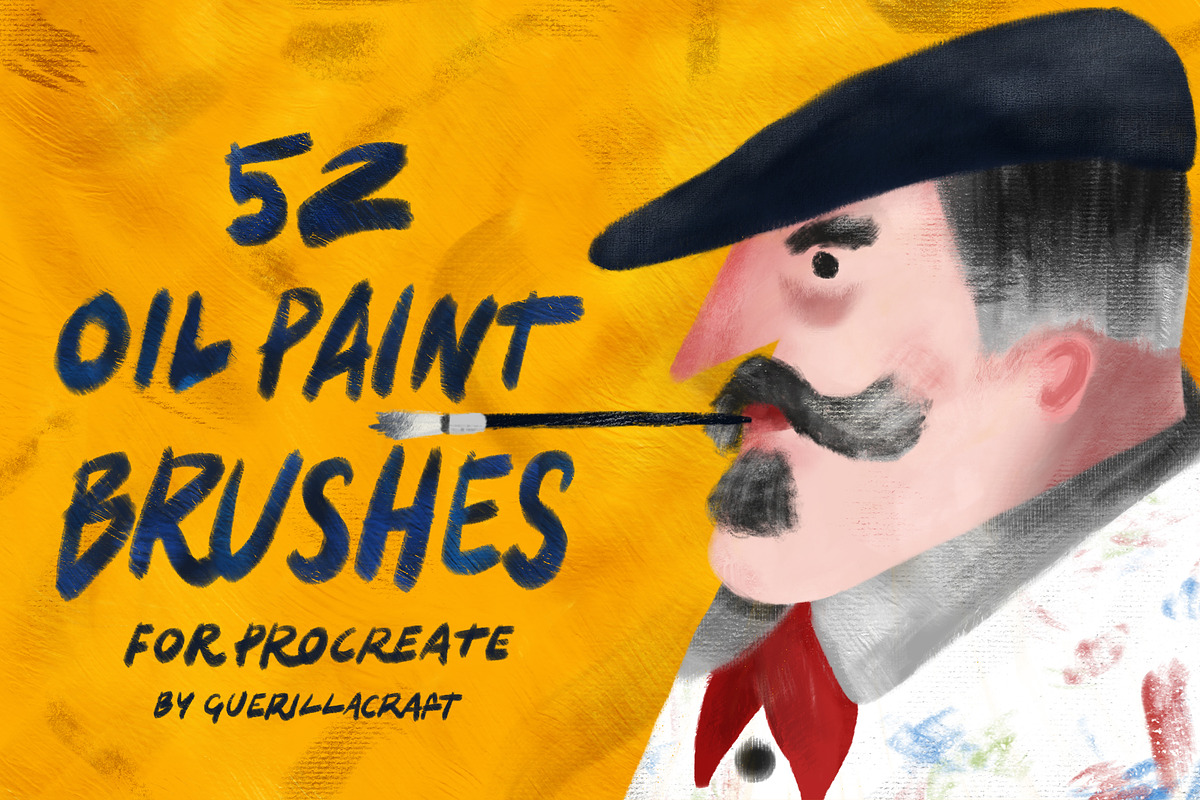 Oil Paint Brushes for Procreate in Photoshop Brushes - product preview 8