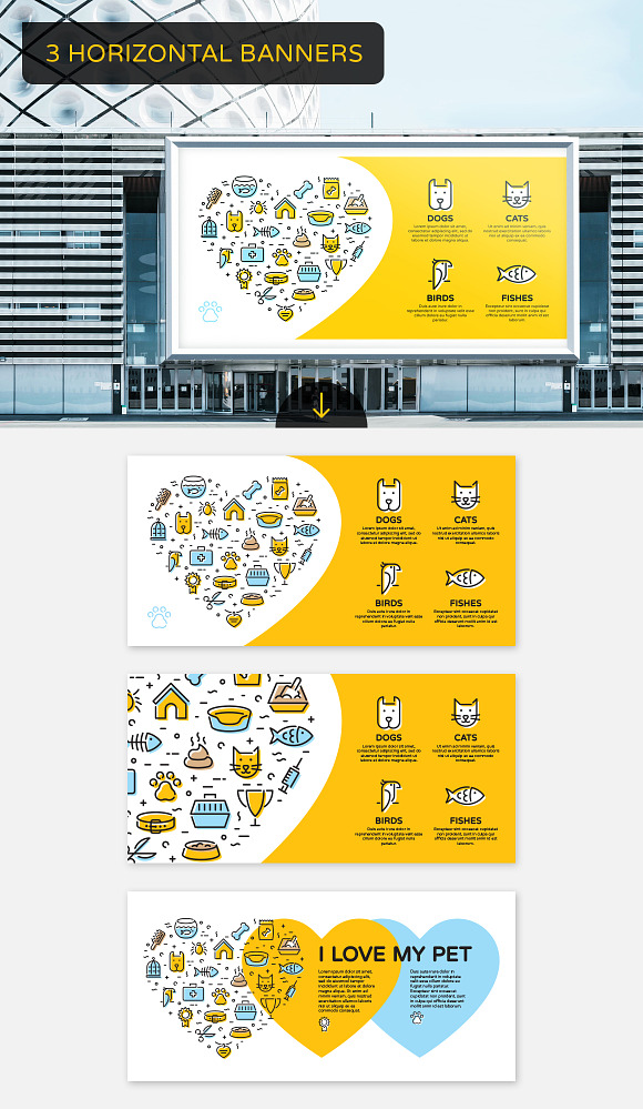 Pet Shop & Shelter Bundle in Cute Icons - product preview 2