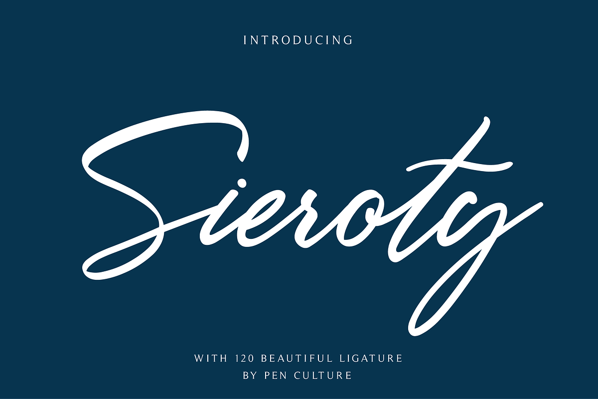 Sieroty in Script Fonts - product preview 8